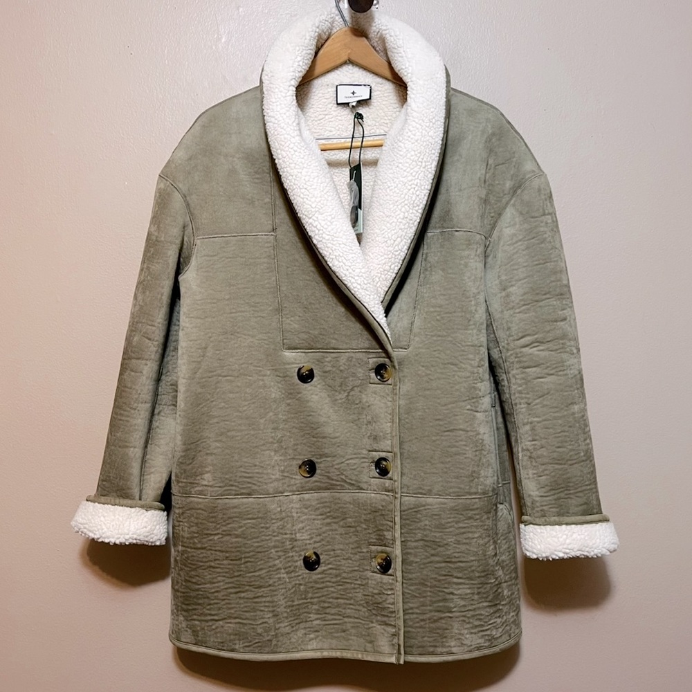 NWT Tuckernuck French Grey Suede Thayer Coat - Picture 2 of 15